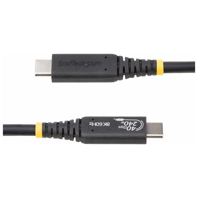 StarTech.com Cavo USB4 50cm USB-C 40 Gbps 240W PD 3.1 EPR 8K 60Hz