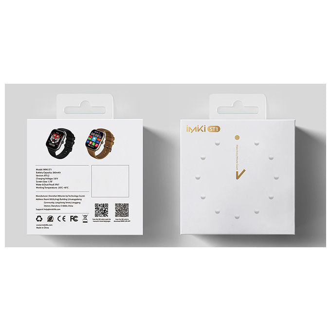 Imiki IMI-ST1-BLK Smartwatch ST1 Display IPS 1.78'' Cardiofrequenzimetro Metallizzato Scuro
