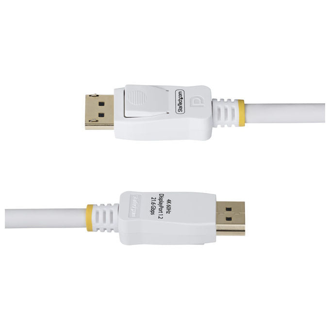 StarTech.com Cavo DisplayPort 1.2 VESA Certificato 1.8 m 4K 60Hz Bianco