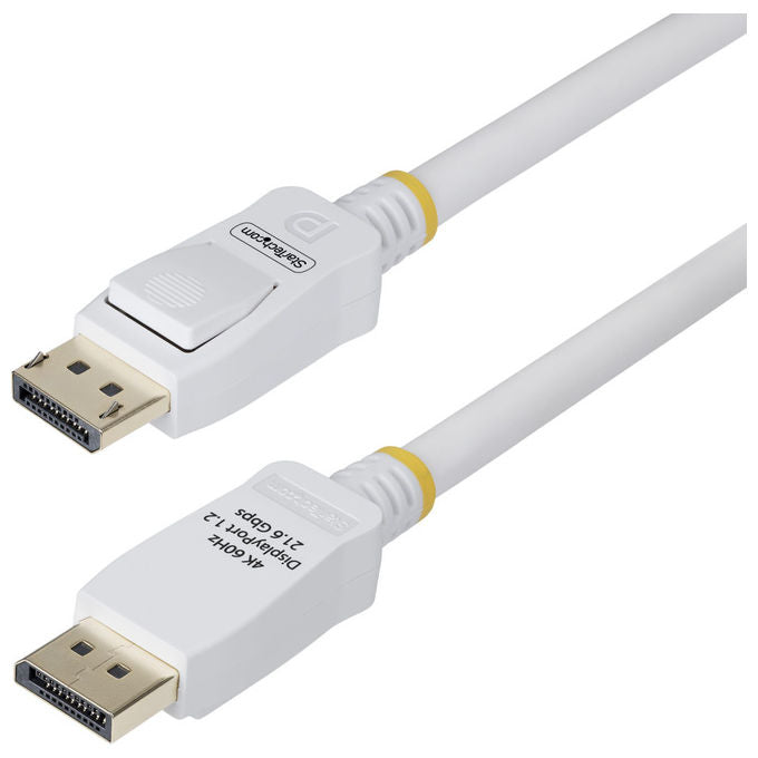 StarTech.com Cavo DisplayPort 1.2 VESA Certificato 1.8 m 4K 60Hz Bianco