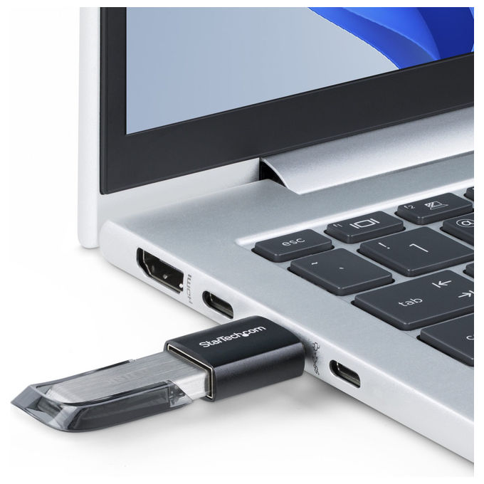 StarTech.com Adattatore USB-C a USB-A 5Gbps Compatto USB Tipo-C Maschio a USB Tipo-A Femmina Nero