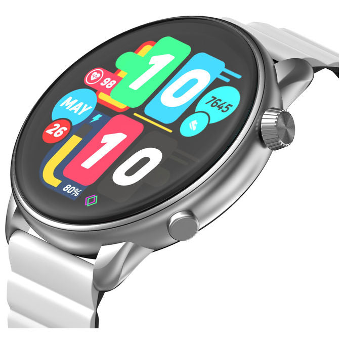 IMIKI Smartwatch TG2 46mm Display AMOLED 1.43'' Touchscreen Argento