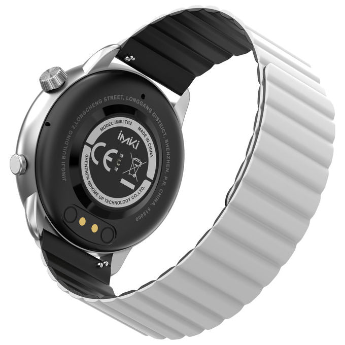 IMIKI Smartwatch TG2 46mm Display AMOLED 1.43'' Touchscreen Argento