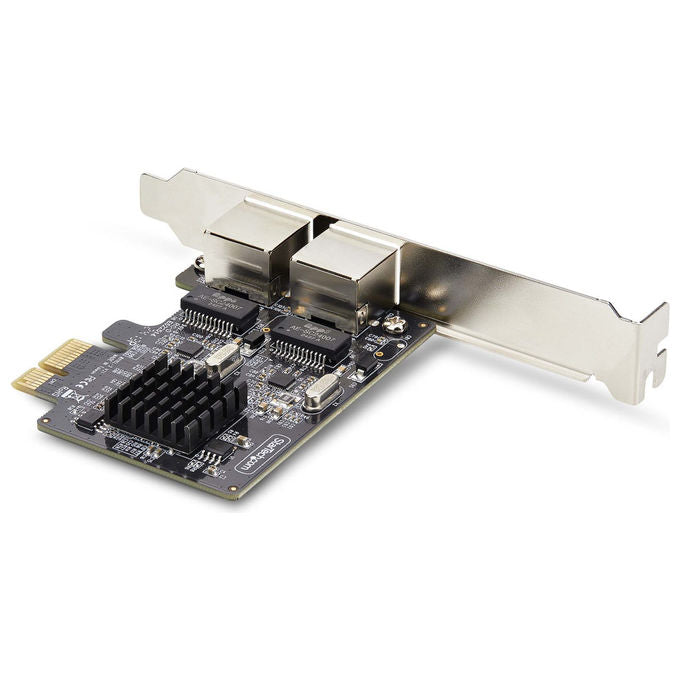 StarTech.com Scheda di Rete Gigabit PCIe 2 Porte Adattatore LAN PCI Express