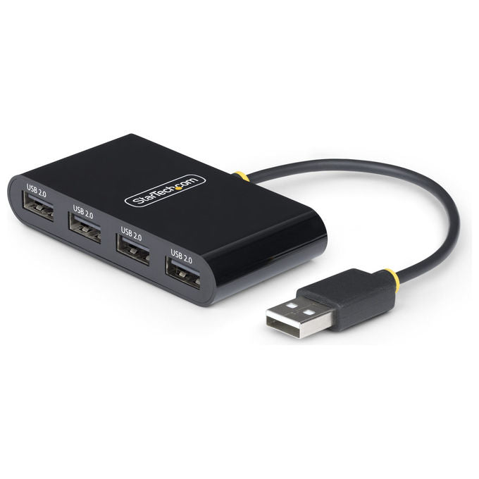 StarTech.com Hub USB 2.0 4 Porte Splitter Portatile Alimentato da Bus