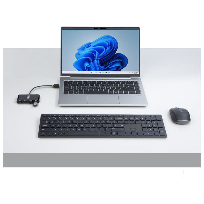StarTech.com Hub USB 2.0 4 Porte Splitter Portatile Alimentato da Bus