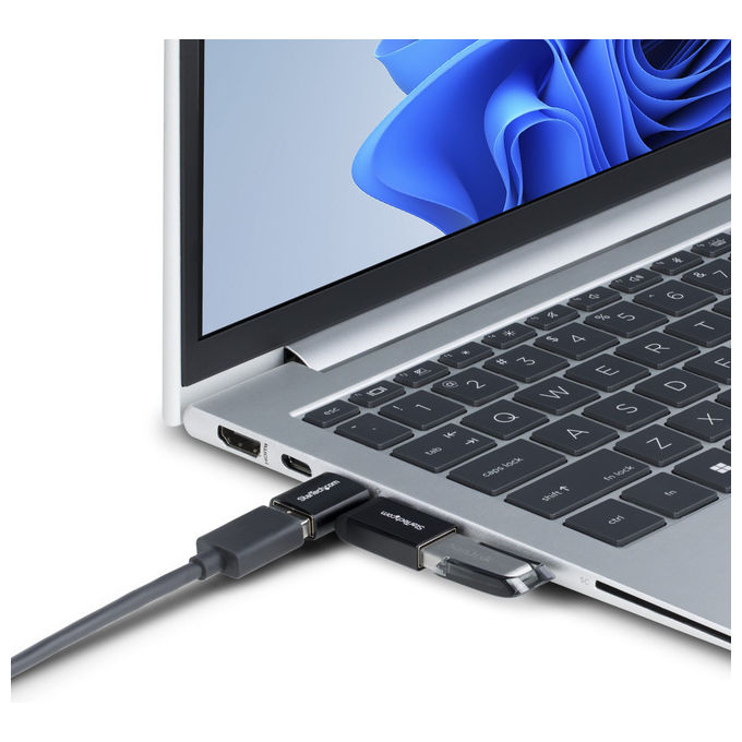 StarTech.com Adattatore USB-C a USB-A Angolo Retto 5Gbps M-F Nero