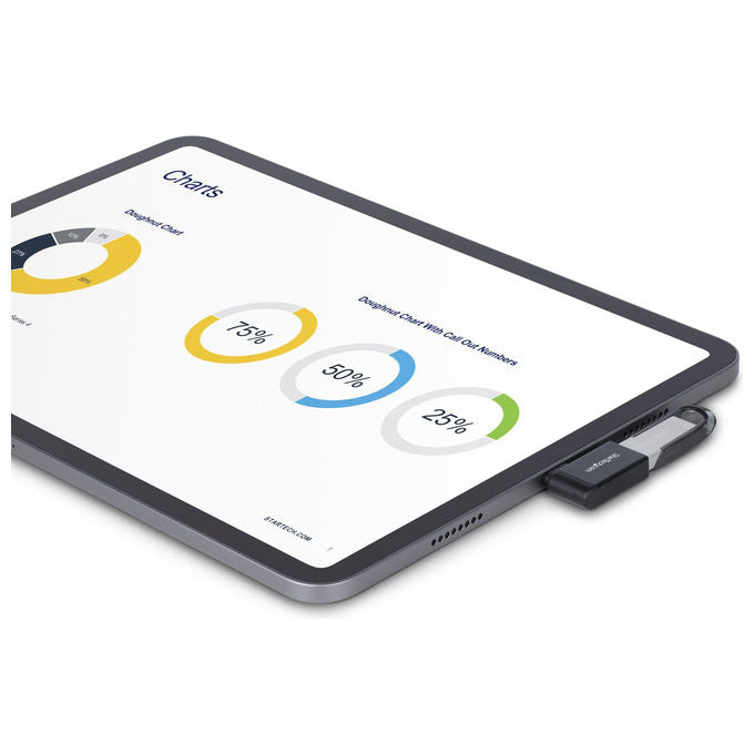 StarTech.com Adattatore USB-C a USB-A Angolo Retto 5Gbps M-F Nero
