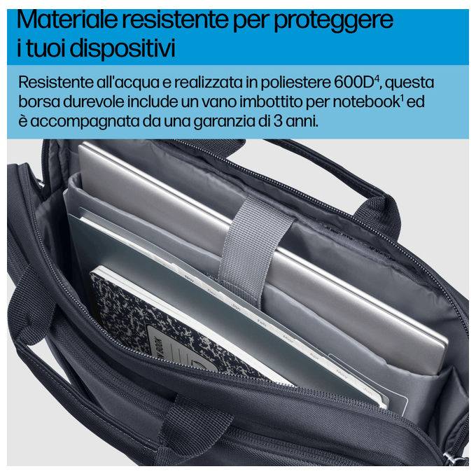 Hp Borsa Porta Laptop 14 Pollici Everyday Valigetta Ventiquattrore Monocromatica con Tracolla