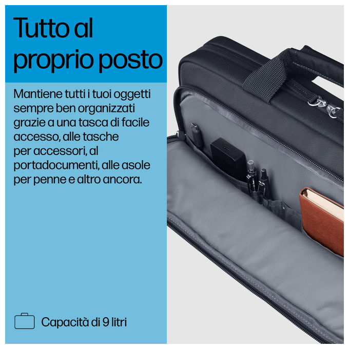 Hp Borsa Porta Laptop 14 Pollici Everyday Valigetta Ventiquattrore Monocromatica con Tracolla
