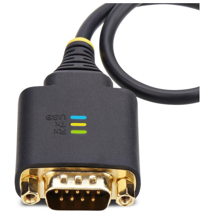 StarTech.com Cavo Adattatore USB Seriale 30 cm USB-A a DB9 RS232 Nero