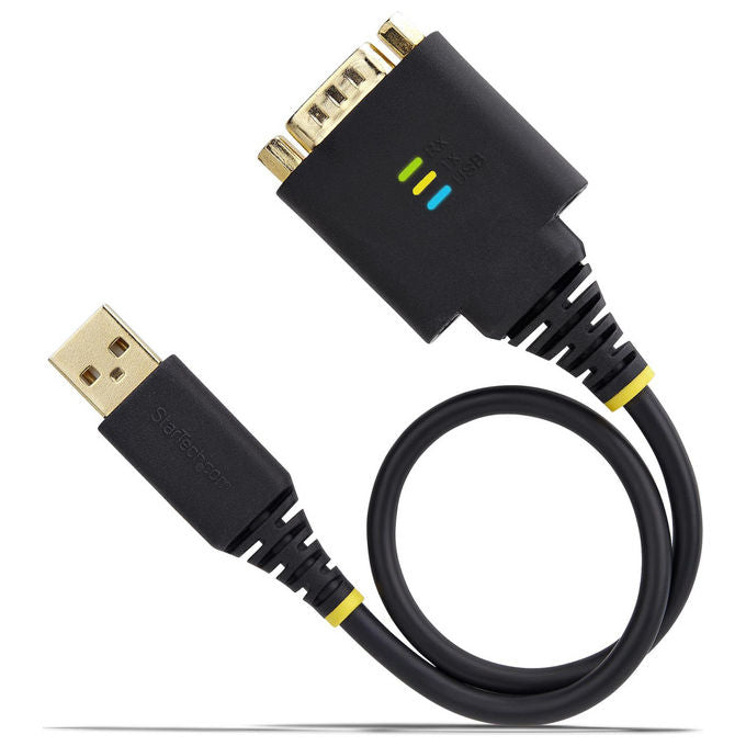 StarTech.com Cavo Adattatore USB Seriale 30 cm USB-A a DB9 RS232 Nero