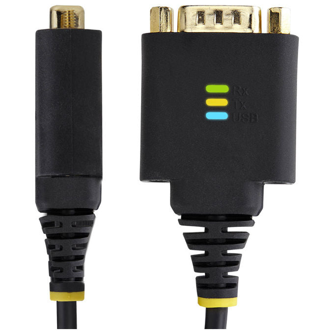 StarTech.com Cavo Adattatore USB Seriale 30 cm USB-A a DB9 RS232 Nero