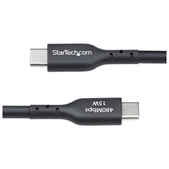 StarTech.com Cavo USB-A a USB-C 4m Ricarica Rapida USB 2.0 Nero