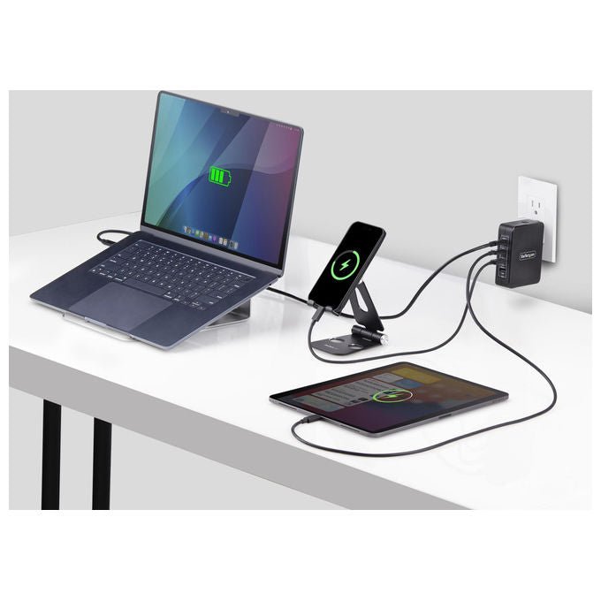 StarTech.com Caricatore USB-C 140W 3x USB-C 1x USB-A Adattatore Alimentazione GaN PD 3.1