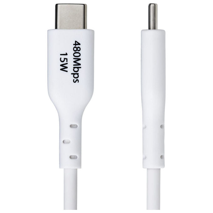 StarTech.com Cavo USB Da USB-A a USB-C 1m Ricarica e Sincronizzazione Bianco