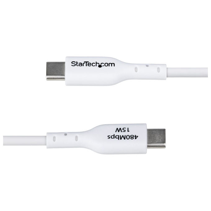 StarTech.com Cavo USB Da USB-A a USB-C 1m Ricarica e Sincronizzazione Bianco