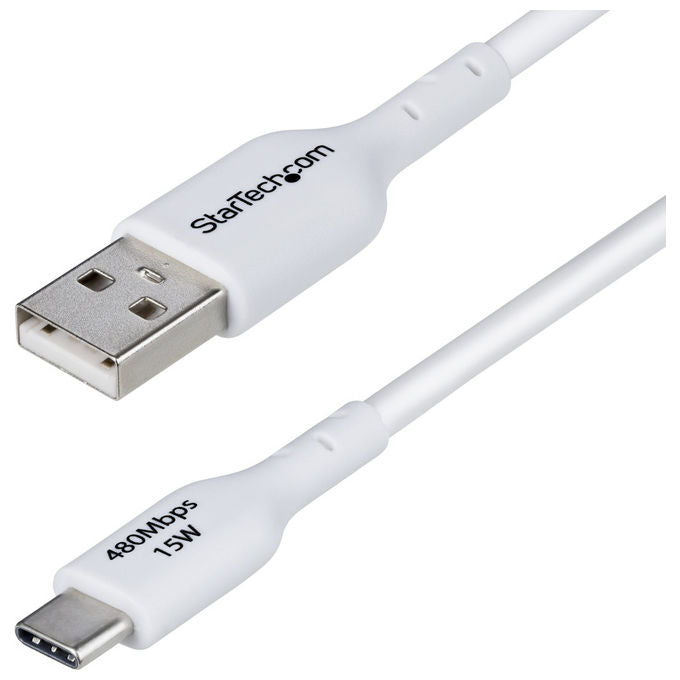 StarTech.com Cavo USB-A a USB-C 2m Ricarica Rapida Bianco