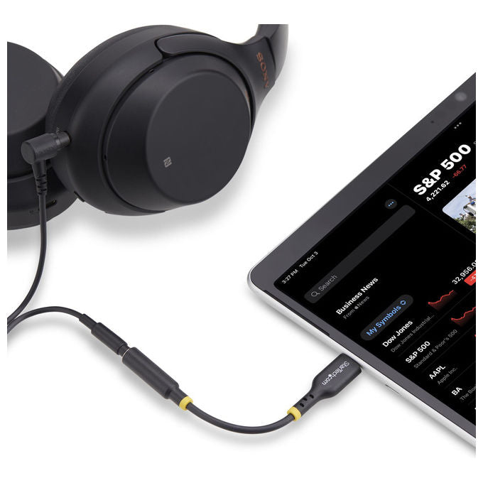 StarTech.com Adattatore Audio USB-C Jack 3.5mm Dongle Type-C DAC Hi-Fi 32 bit Nero