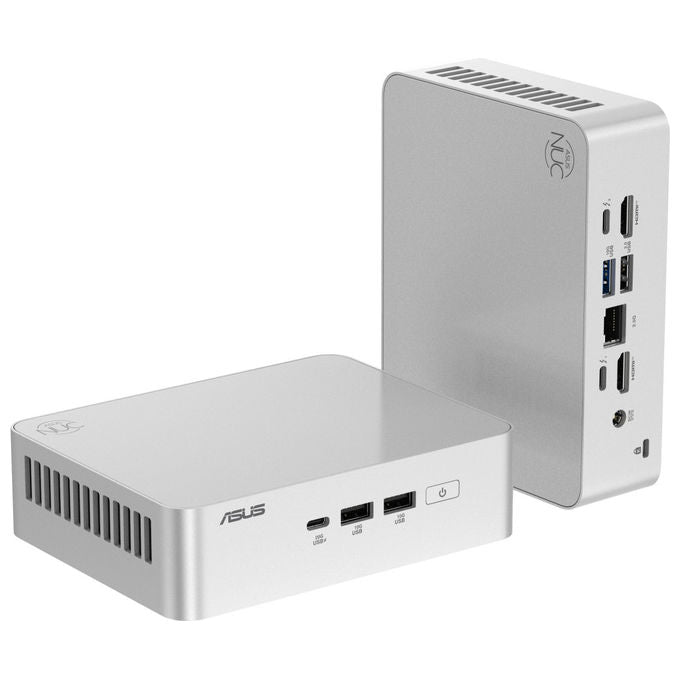 Asus NUC 15 Pro+ Argento, Mini PC Barebone, Intel Core Ultra 7 255H, DDR5