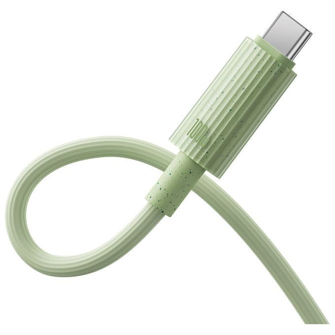 Baseus Cavo USB-C Ricarica Rapida 100W Serie Habitat 2m Verde