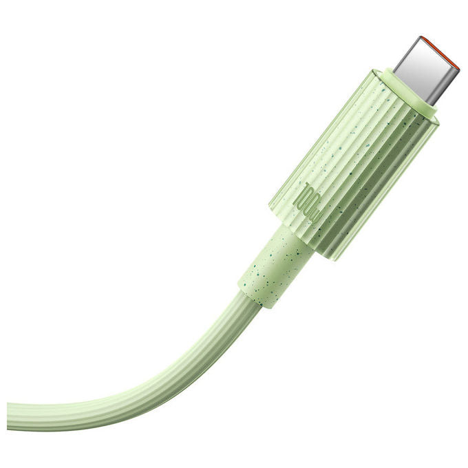 Baseus Cavo USB-C Ricarica Rapida 100W Serie Habitat 2m Verde