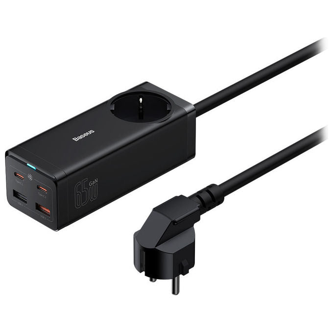 Baseus Adattatore Invertitore Interno 65W Striscia Alimentazione GaN3 Pro Nero