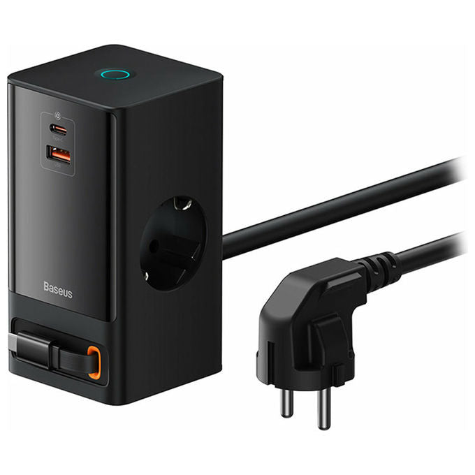 Baseus PowerCombo Tower GaN3 65W Presa Filtrata Ricarica Rapida Nero