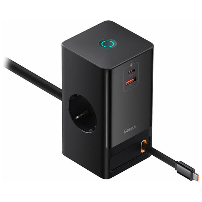 Baseus PowerCombo Tower GaN3 65W Presa Filtrata Ricarica Rapida Nero