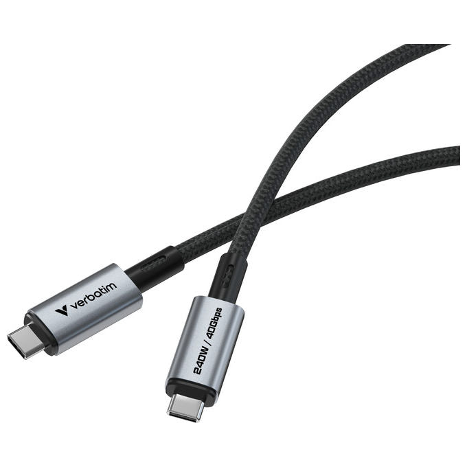 Verbatim Cavo USB4 Gen 2x2 1.2m USB C Nero