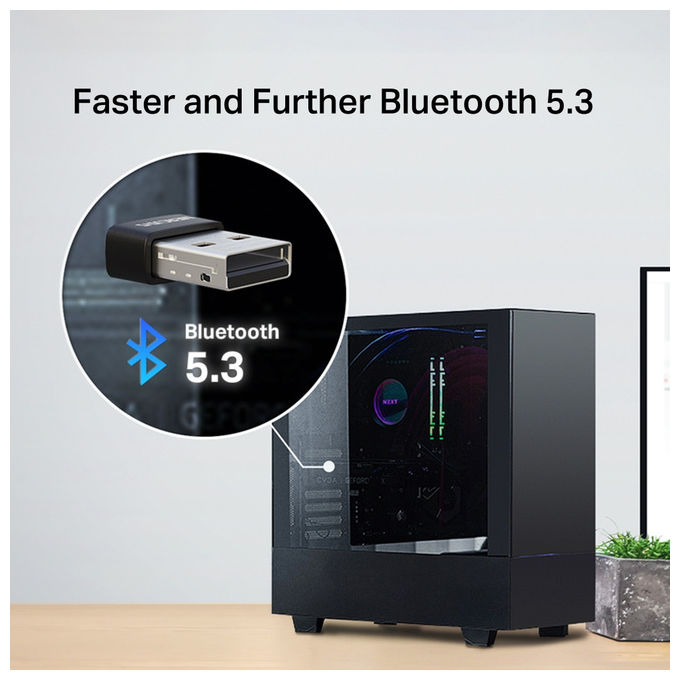 Mercusys Adattatore Bluetooth 5.3 MA530 Nano USB Nero