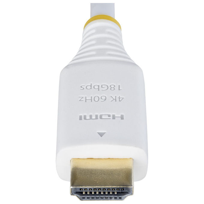 StarTech.com Cavo HDMI 1.8m 4K 60Hz HDMI Tipo A Bianco