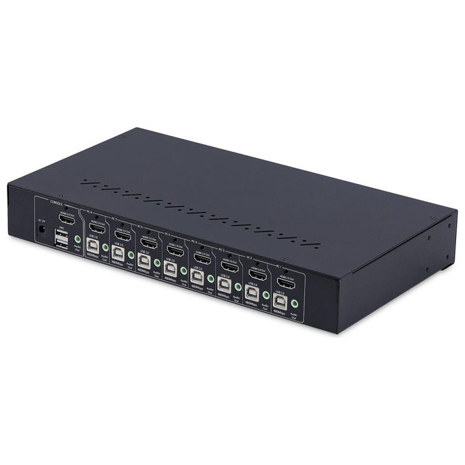 StarTech.com KVM Switch HDMI 8 Porte Kit Rack 1U 4K 60Hz Hub USB Nero