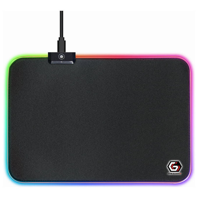Gembird Tappetino Gaming LED 250x350 mm Effetto Luminoso Multicolore Nero