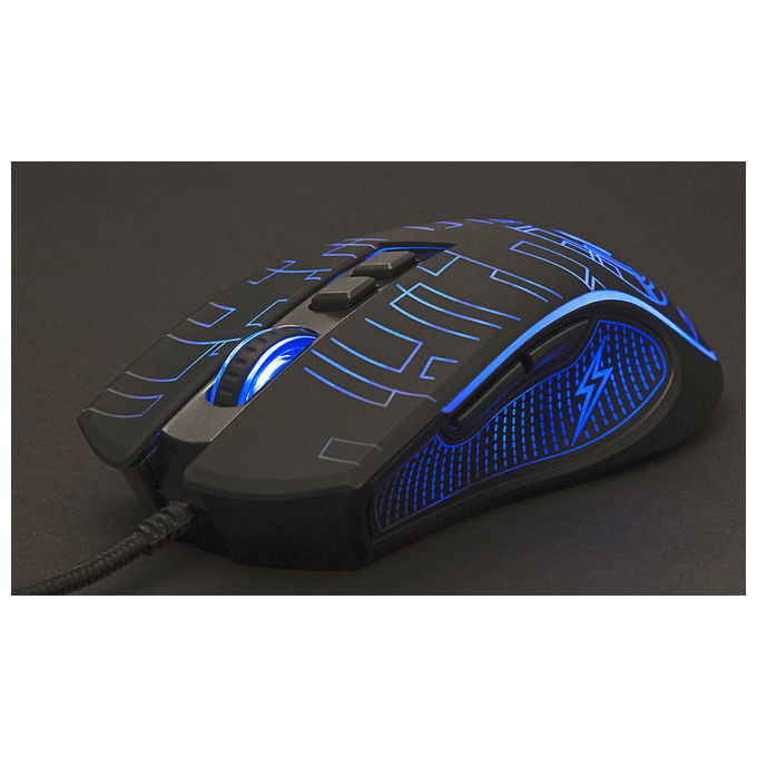 Gembird Mouse Gaming USB Ergonomico Destrorsi 3600 DPI RGB