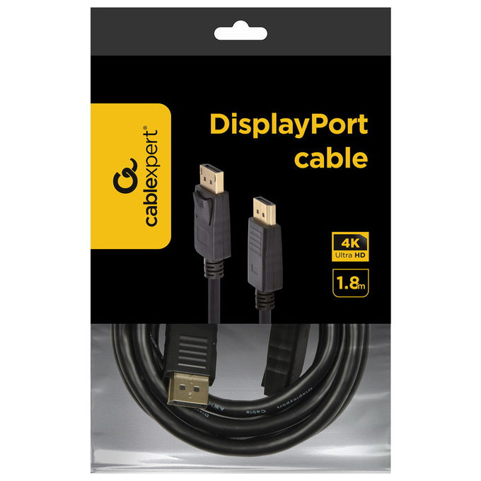 Gembird Cavo DisplayPort 1.8 m Nero Supporta 4K UHD