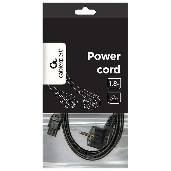 Gembird Cavo Alimentazione Nero 1.8m Spina Schuko CEE7-4 PC-186-ML12