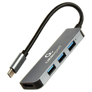 Gembird Docking Station USB 3.2 Gen 1 Type-C Grigio 4K