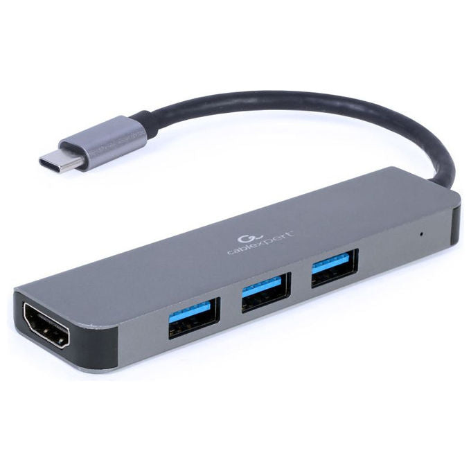 Gembird Docking Station USB 3.2 Gen 1 Type-C Grigio 4K