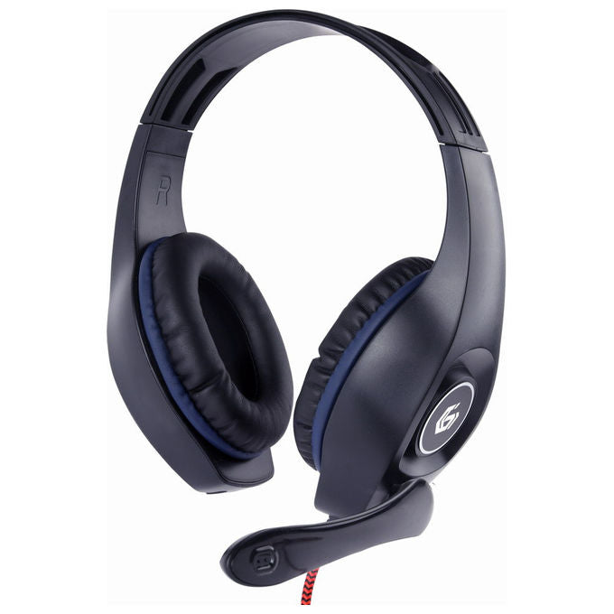 Gembird Cuffie Gaming Cablate Nero e Blu GHS-05-B con Microfono