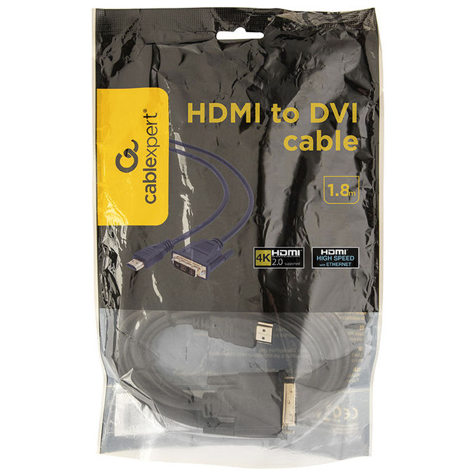 Gembird Cavo HDMI a DVI-D 1.8m M-M
