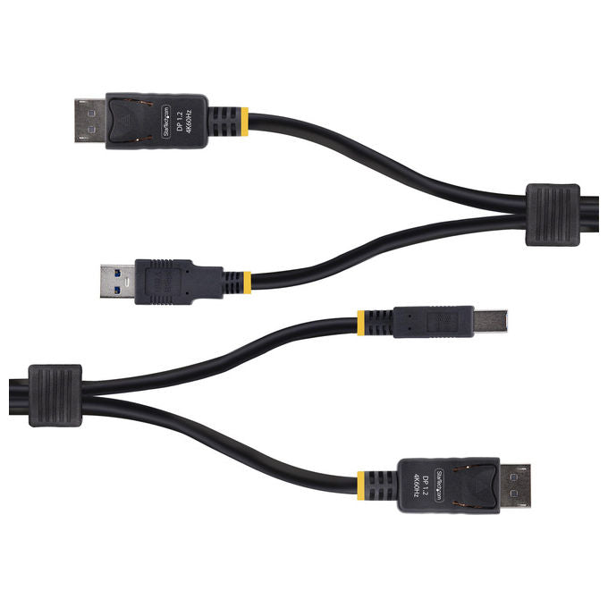 StarTech.com Cavo KVM DisplayPort USB 5Gbps 1.8m DP 1.2 4K 60Hz