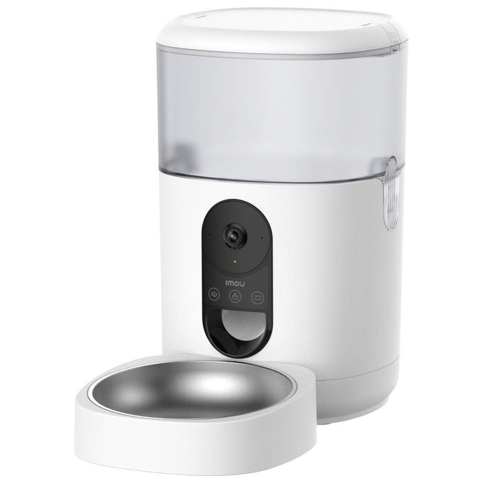 Imou Distributore Automatico Pet 4L Con Telecamera Acciaio Inox Bianco