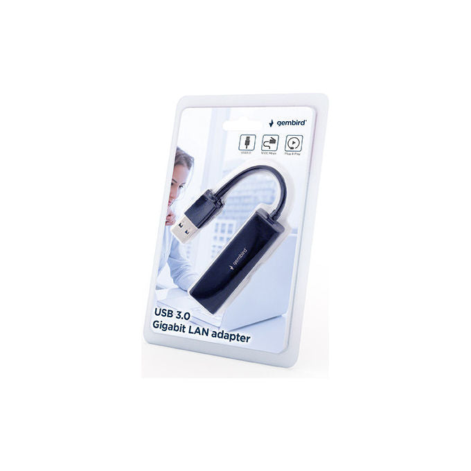 Gembird NIC-U3-02 Scheda di Rete Adattatore Ethernet 1000 Mbit-s USB 3.0