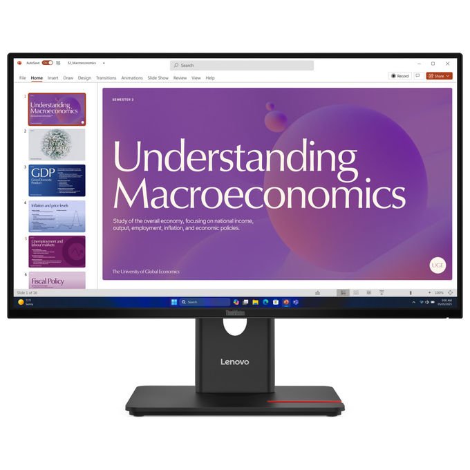 Lenovo ThinkVision T24D-40 Monitor LED 23.8'' Full HD LCD Nero