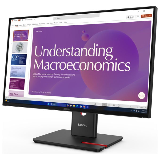 Lenovo ThinkVision T24D-40 Monitor LED 23.8'' Full HD LCD Nero