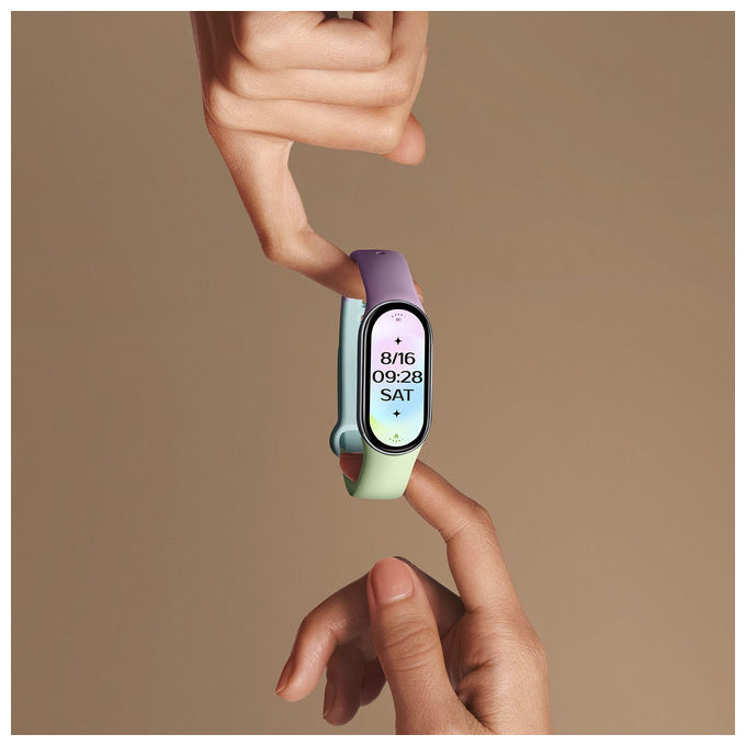 Xiaomi Smartband 10 Display AMOLED 1.72'' Argento Braccialetto Fitness