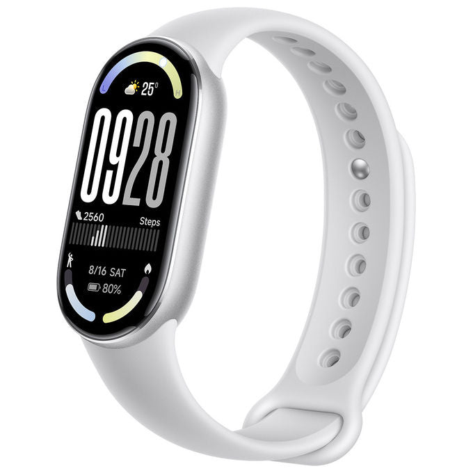 Xiaomi Smartband 10 Display AMOLED 1.72'' Argento Braccialetto Fitness