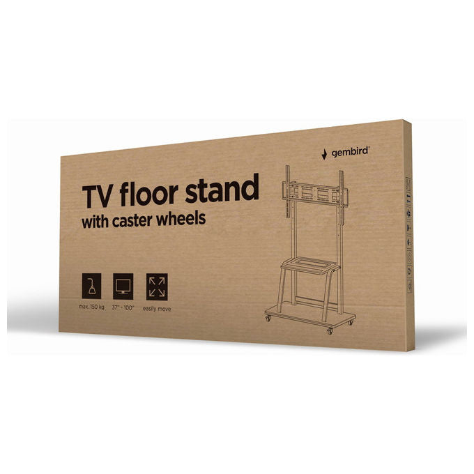 Gembird Supporto Display Espositivo 2.54 m Nero Compatibile VESA 800x600