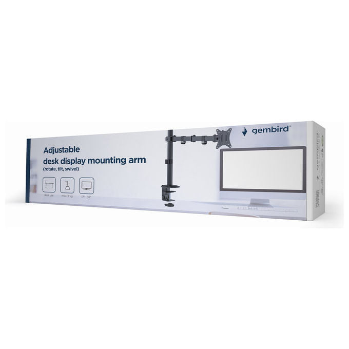 Gembird Supporto Monitor da Tavolo Fino a 32 Pollici VESA 100x100 75x75 mm Nero